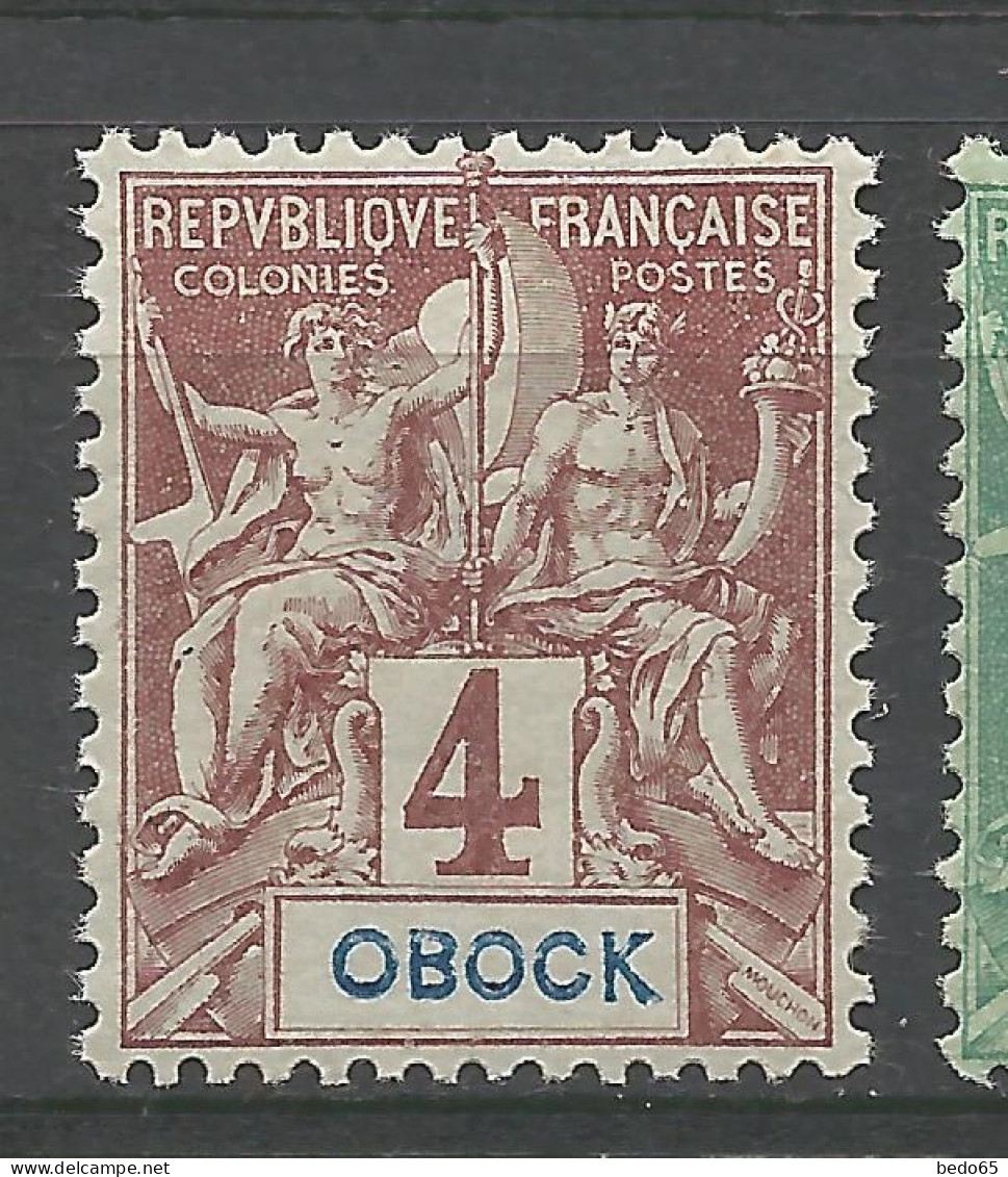 OBOCK N° 34 NEUF** LUXE SANS CHARNIERE / Hingeless / MNH - Unused Stamps