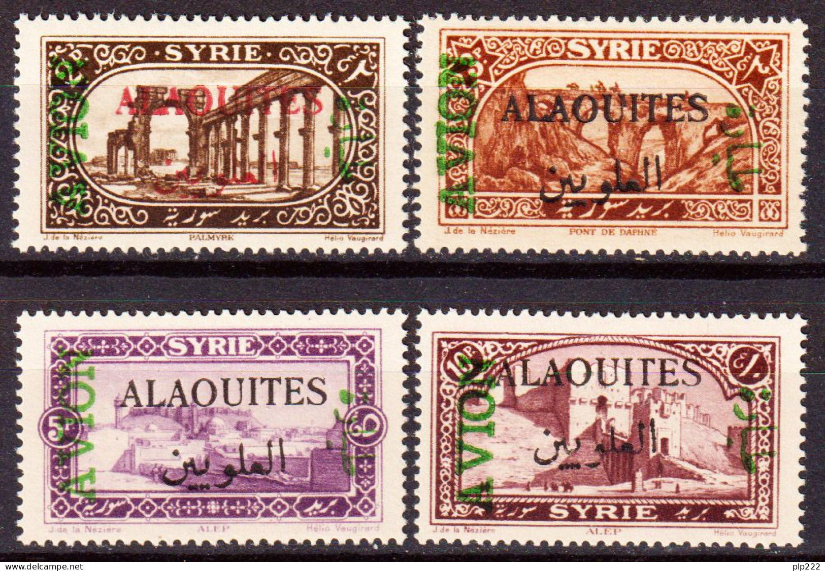 Alaouites 1925 Y.T.A5/8 **/MNH VF/F - Nuevos