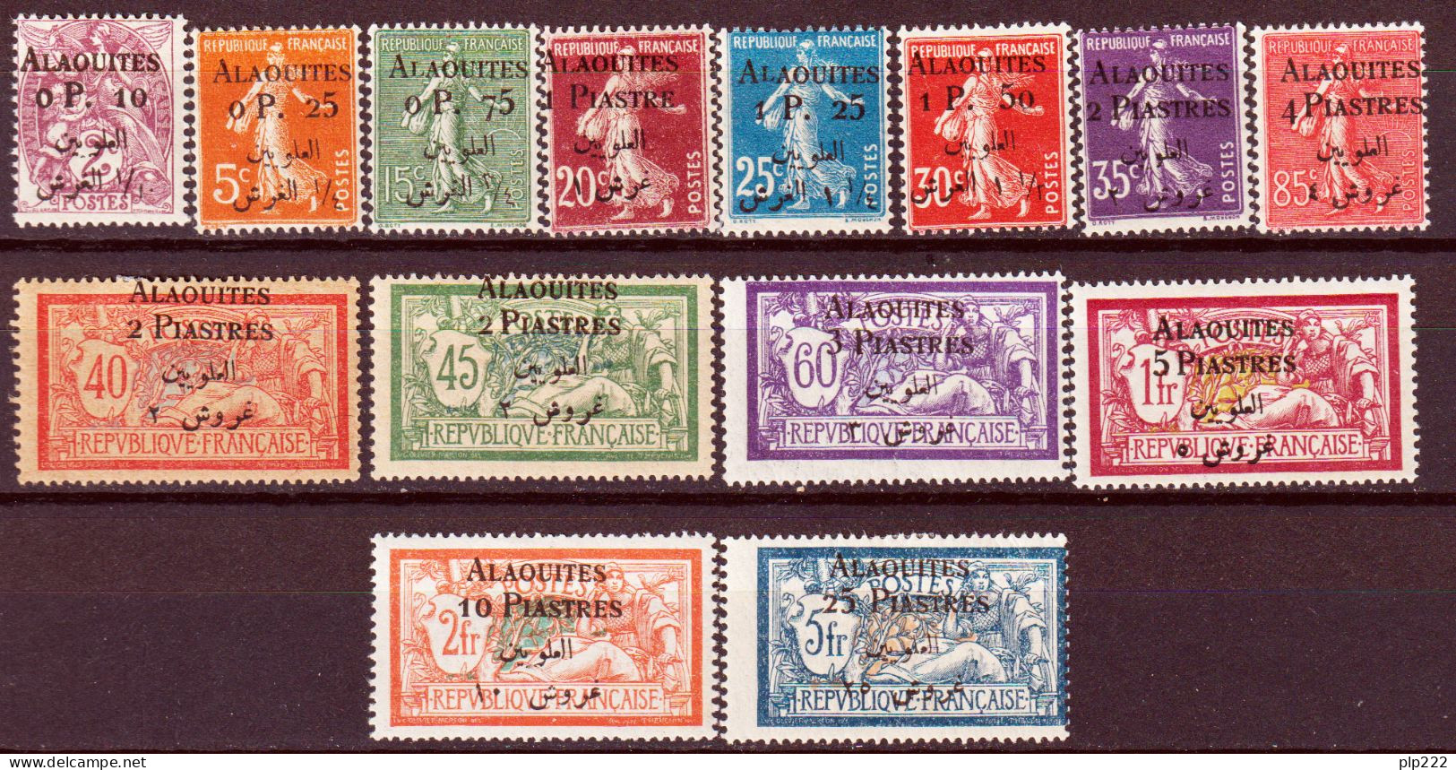 Alaouites 1925 Y.T.1/10,12/15 */MH VF/F - Neufs