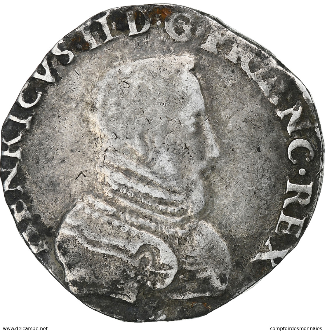 France, Henri II, Teston, 1560, Nantes, Argent, TB, Gadoury:373a - 1547-1559 Heinrich II.