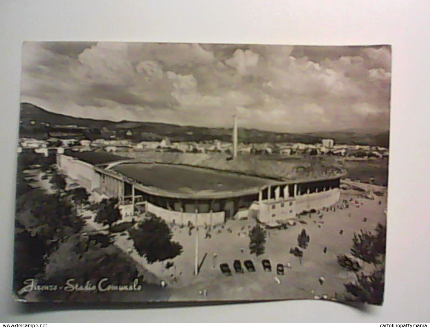 FIRENZE LO STADIO COMUNALE GIOVANNI BERTA PARTITA IN ATTO STADIO PIENO DI GENTE VEDUTA DI ANGOLO - Stadions