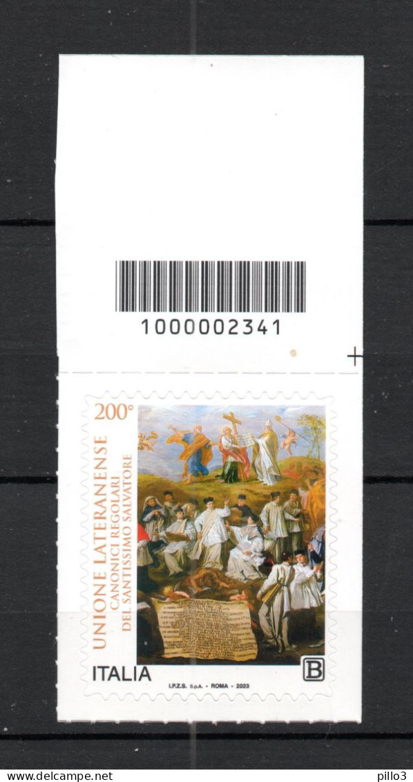 ITALIA :  Canonici Regolari Santissimo Salvatore - C/Barre N° 2341  MNH**  Del 10.7.2023 - Code-barres