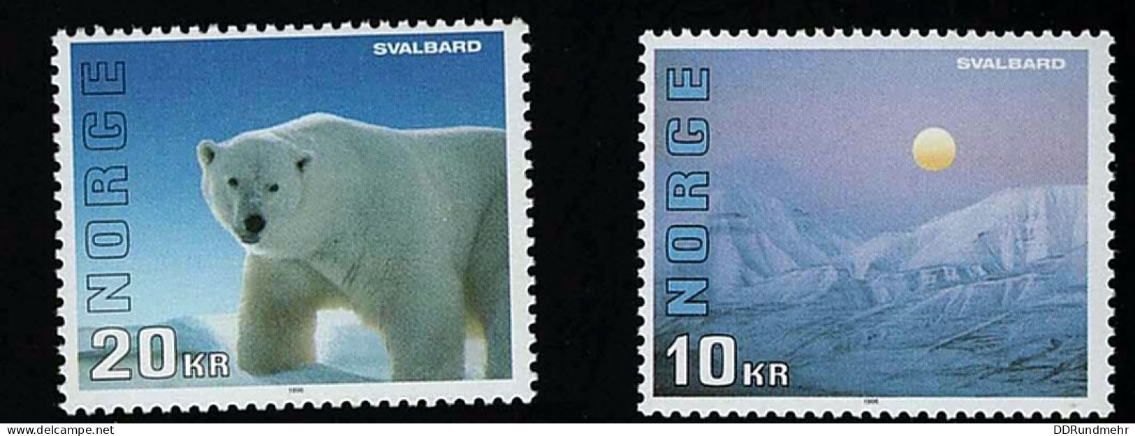 1996 Svalbard  Michel NO 1202 - 1203 Stamp Number NO 1115 - 1116 Yvert Et Tellier NO 1159 - 1160 Xx MNH - Neufs