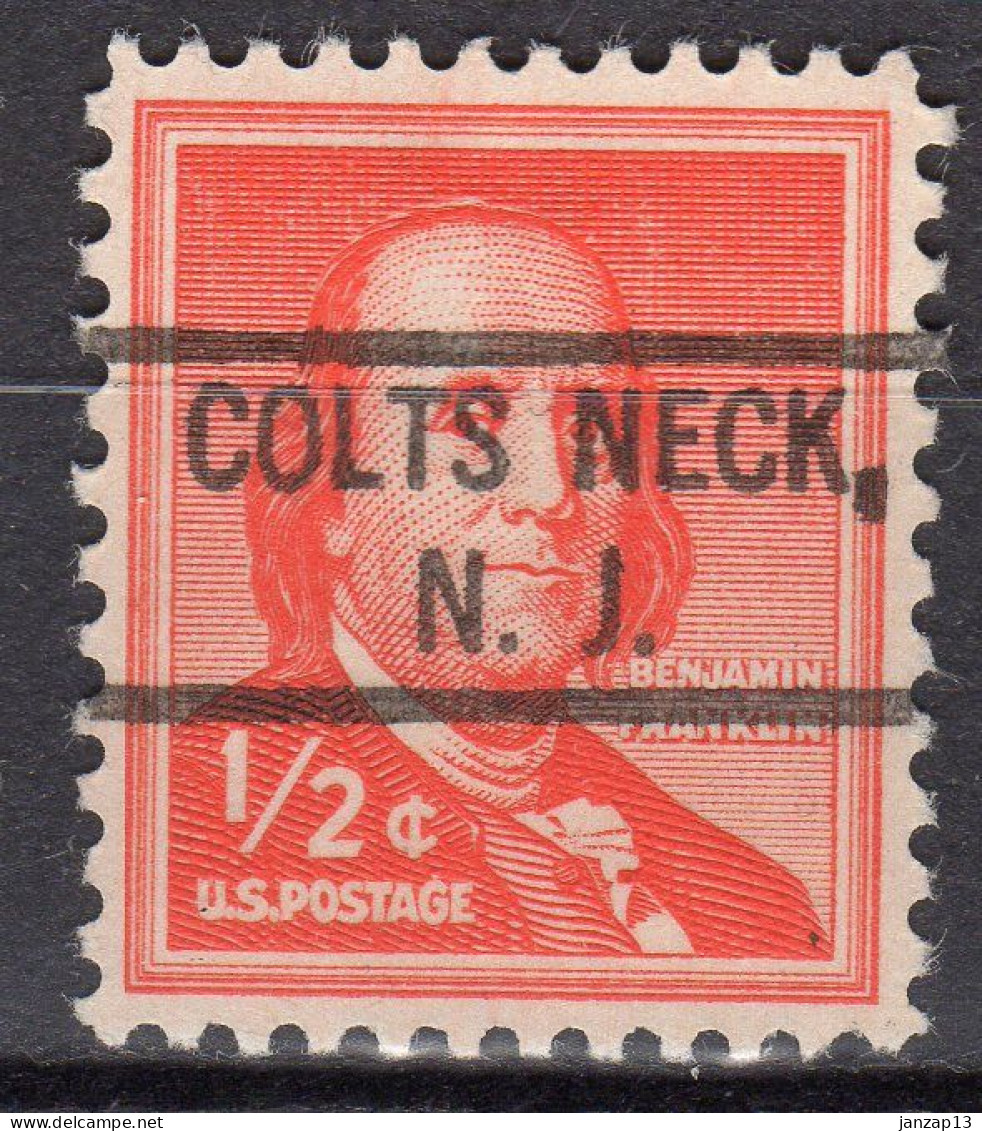 NJ-144; USA Precancel/Vorausentwertung/Preo; COLTS NECK (NJ), Type 804 - Préoblitérés