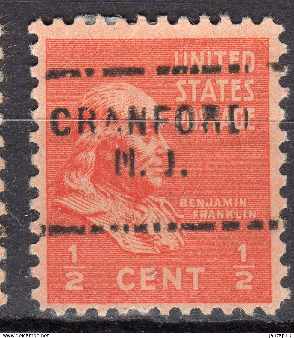 NJ-148; USA Precancel/Vorausentwertung/Preo; CRANFORD (NJ), Type 703 - Préoblitérés