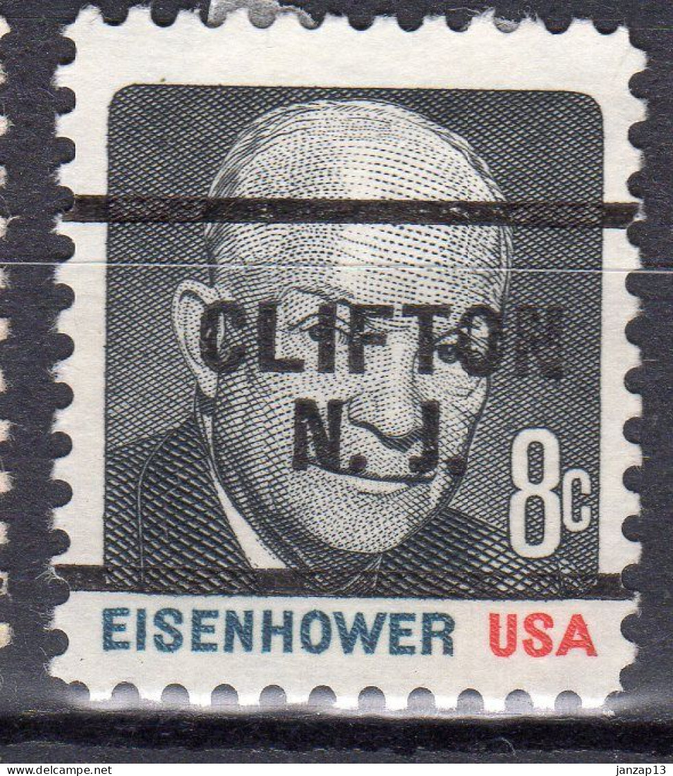 NJ-137; USA Precancel/Vorausentwertung/Preo; CLIFTON (NJ), Type 256 - Préoblitérés