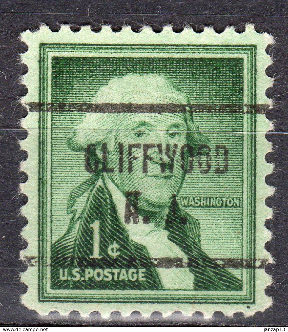 NJ-134; USA Precancel/Vorausentwertung/Preo; CLIFFWOOD (NJ), Type 713 - Préoblitérés