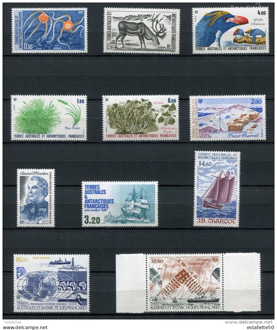 TAAF; 1987;année Complète;TPn° 122 à 129 + PA N°97 à 99 ;NEUFS**;MNH - Volledig Jaar