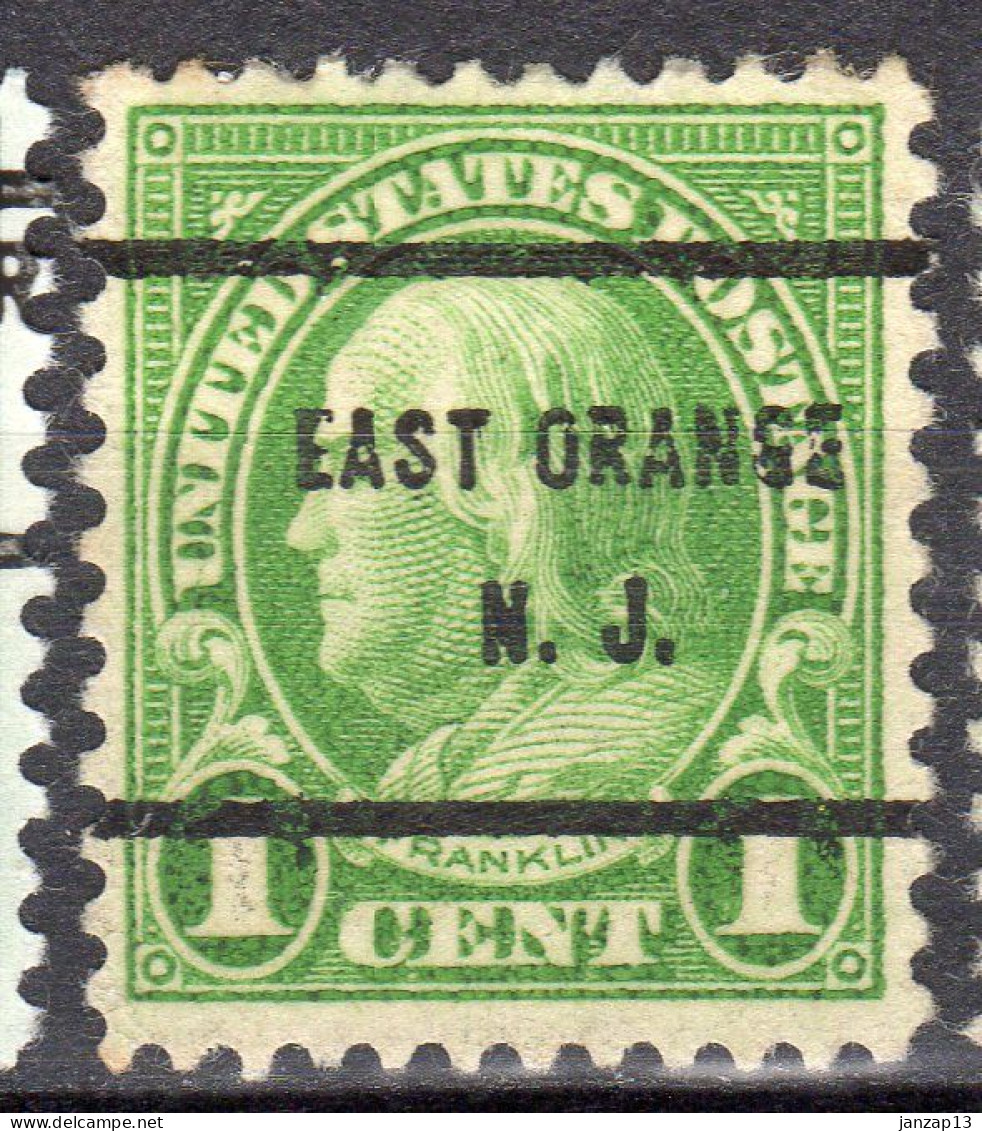 NJ-173; USA Precancel/Vorausentwertung/Preo; EAST ORANGE (NJ), Type 61 - Voorafgestempeld