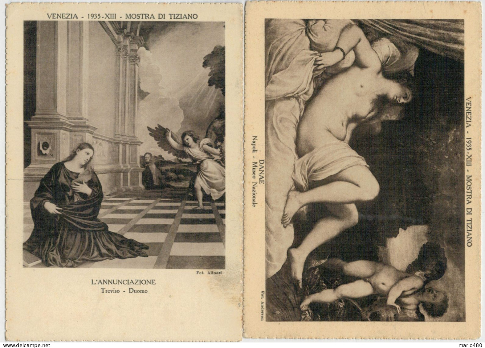 VENEZIA 1935 MOSTRA DI  TIZIANO -1937  MOSTRA DEL TINTORETTO -1939 MOSTRA DEL VERONESE - Peintures & Tableaux