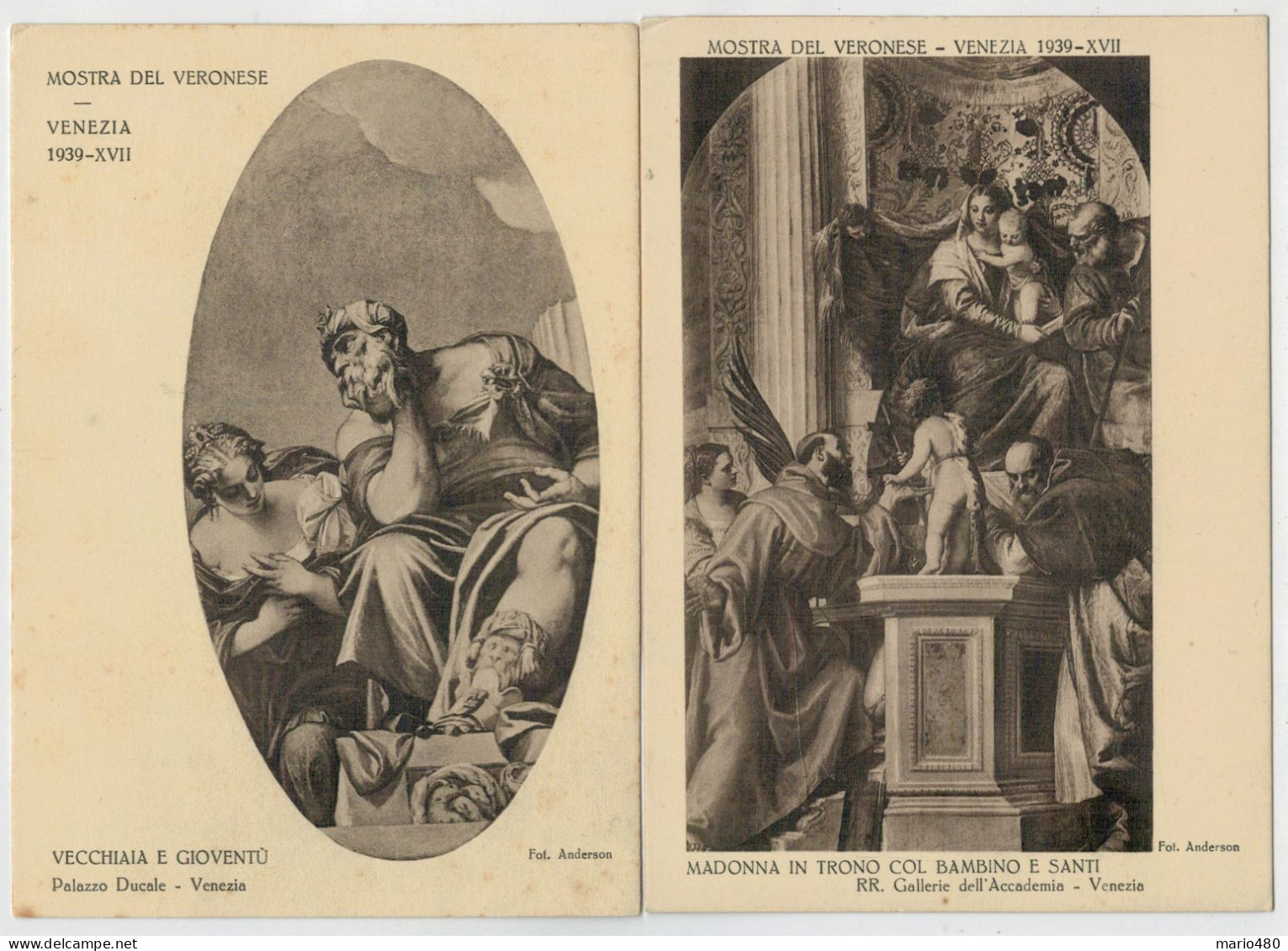 VENEZIA 1935 MOSTRA DI  TIZIANO -1937  MOSTRA DEL TINTORETTO -1939 MOSTRA DEL VERONESE