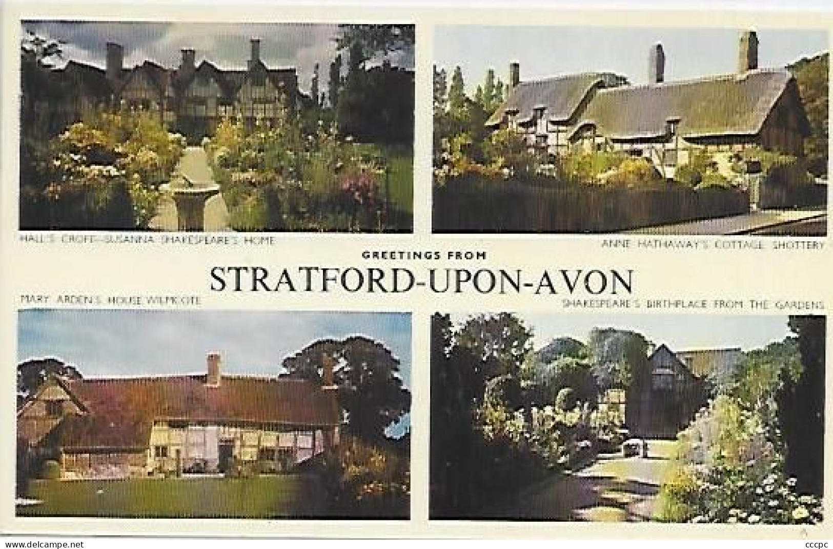 CPM Greetings From Stratford-upon-Avon - Stratford Upon Avon