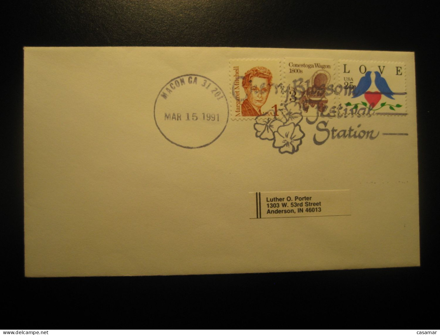 MACON 1991 Cherry Cerise Cancel Cover USA Food Gastronomy - Alimentation