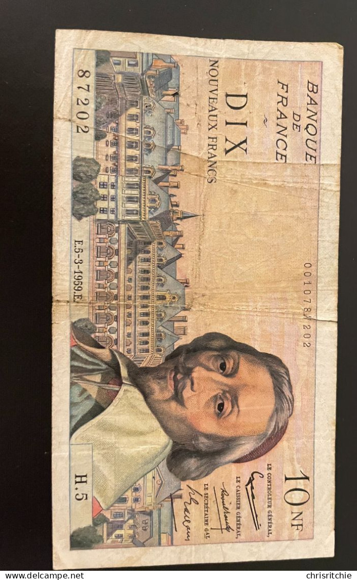 BILLET FRANCAIS - 10 NF Richelieu - 10 NF 1959-1963 ''Richelieu''