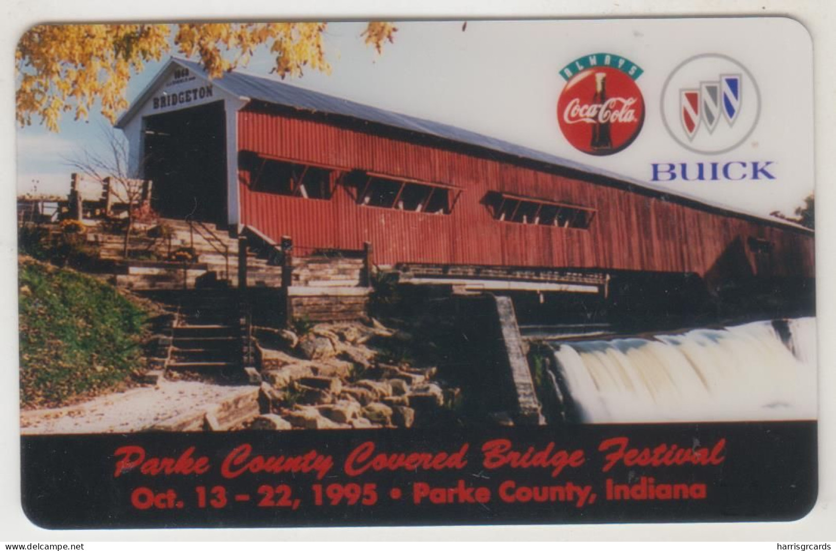 USA - Parke County Covered Bridge Fest 1995 (Coca Cola) ,HT Technologies Prepaid Card 10 U, Tirage 3.500, Mint - Sonstige & Ohne Zuordnung