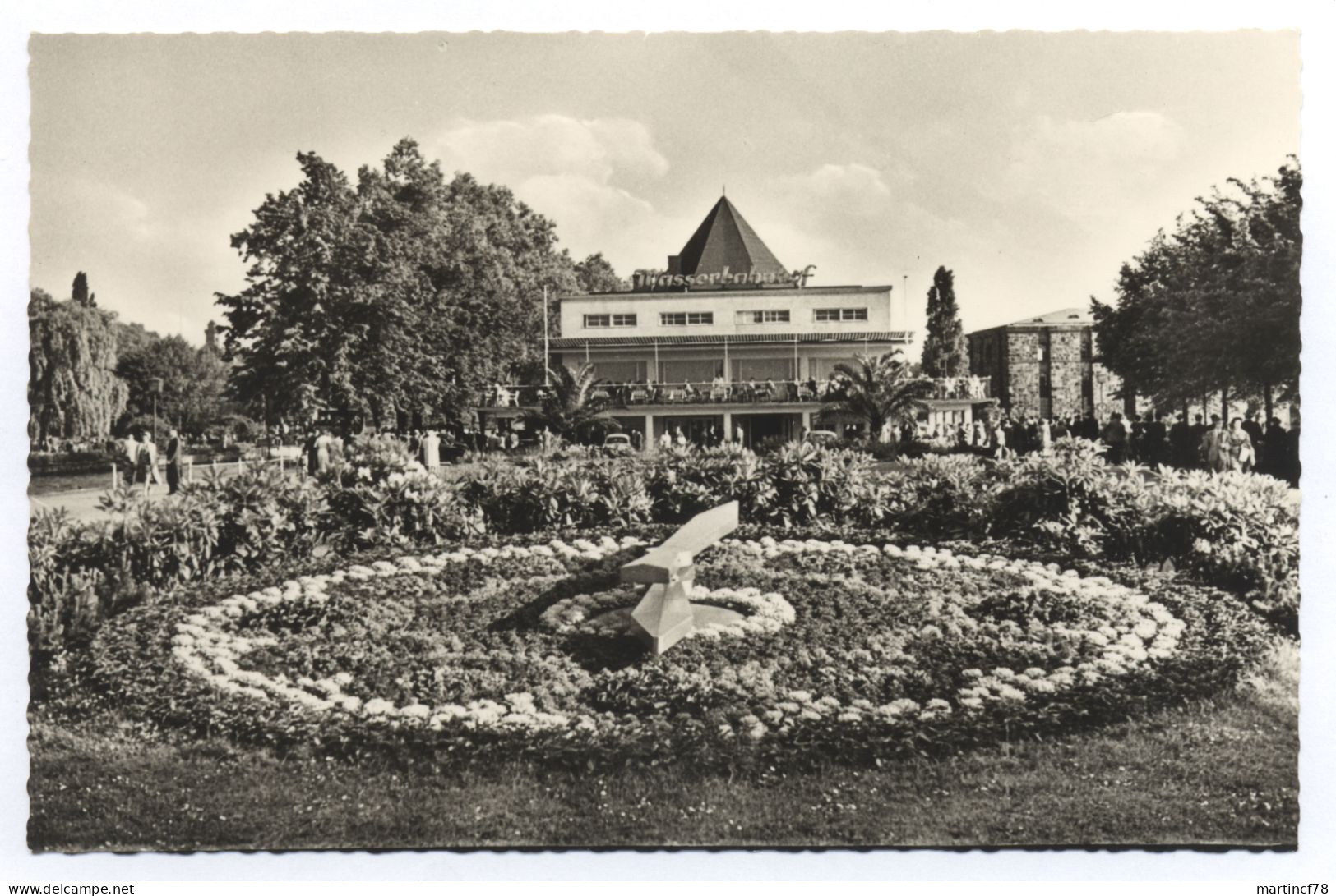 4330 Mülheim Wasserbahnhof M. Blumenuhr Gel. 1959 - Muelheim A. D. Ruhr