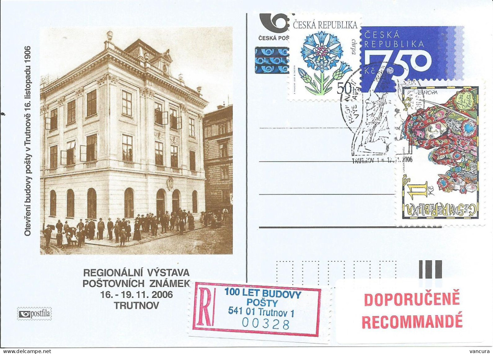 CDV A 138 Czech Republic Regional Stamp Exhibition Trutnov/Trautenau 2006 - Postkaarten