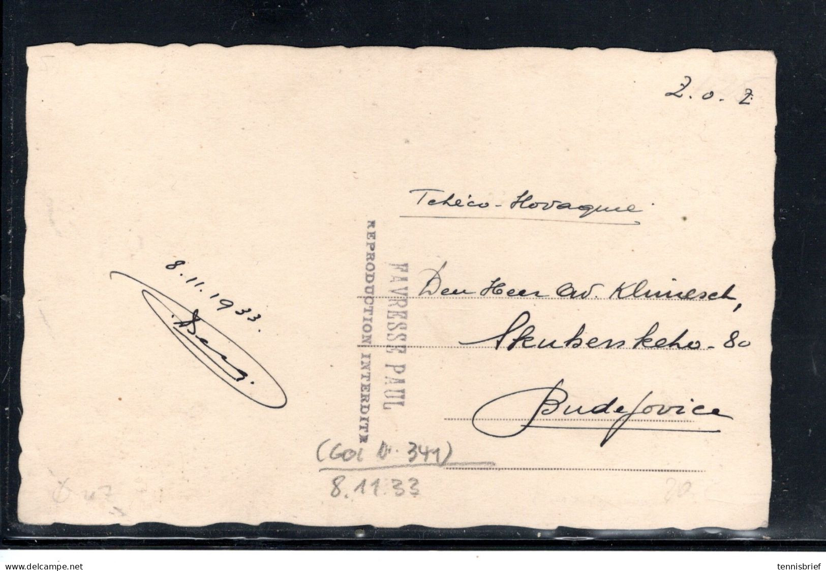 1933, 75 C. Albert , COB Nr.341 , Carte Maximum , Claire " BRUGGE-8.11.1933 " Rare !  #1703 - 1905-1934