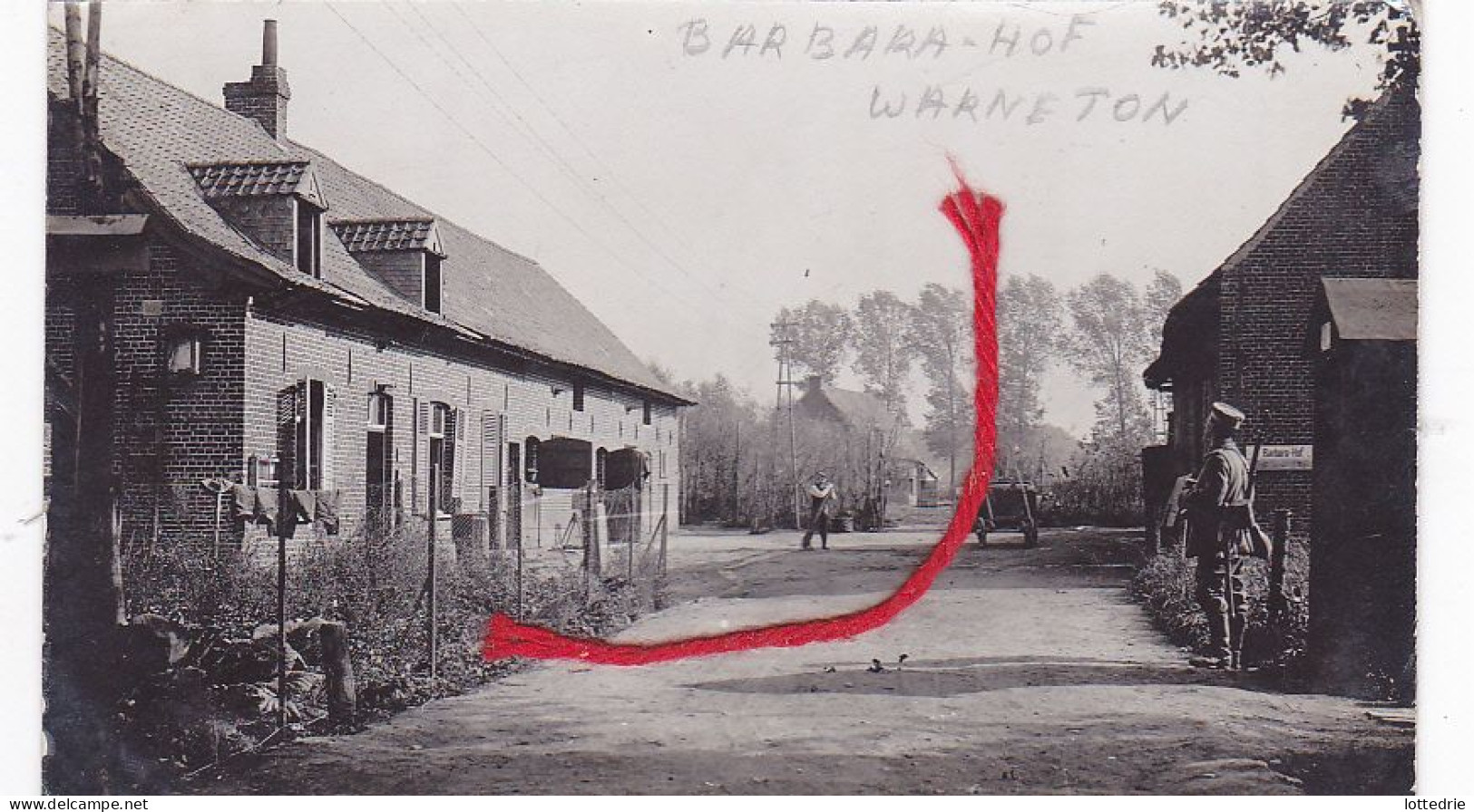 COMINES WARNETON Barbara-HOF Carte Photo Allemande - Komen-Waasten