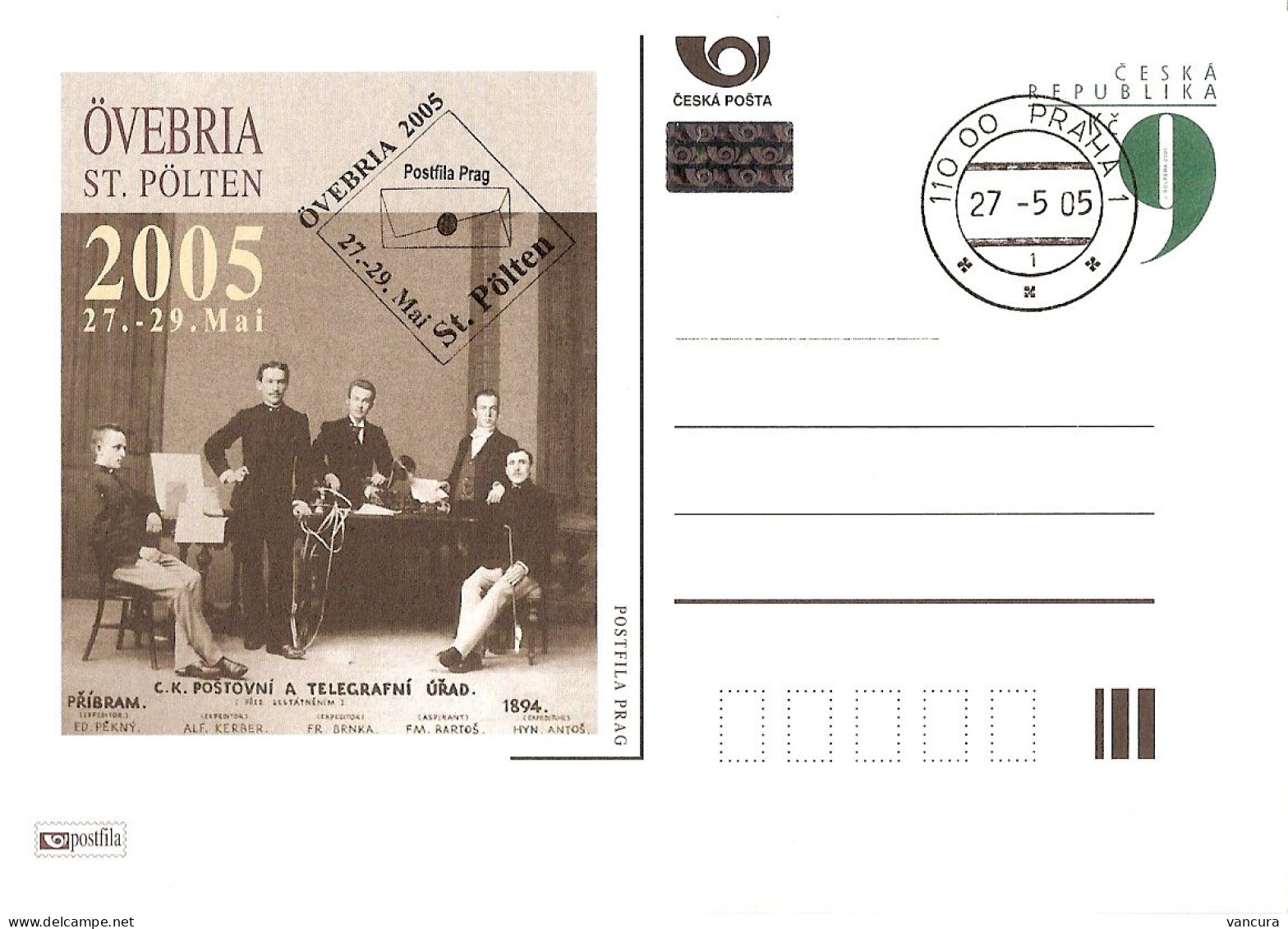 CDV A 114 Czech Republic Oeverbia St Polten 2005 - Cartes Postales