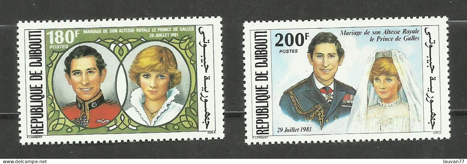 Djibouti N°535, 536 Neufs** Cote 8.30€ - Djibouti (1977-...)