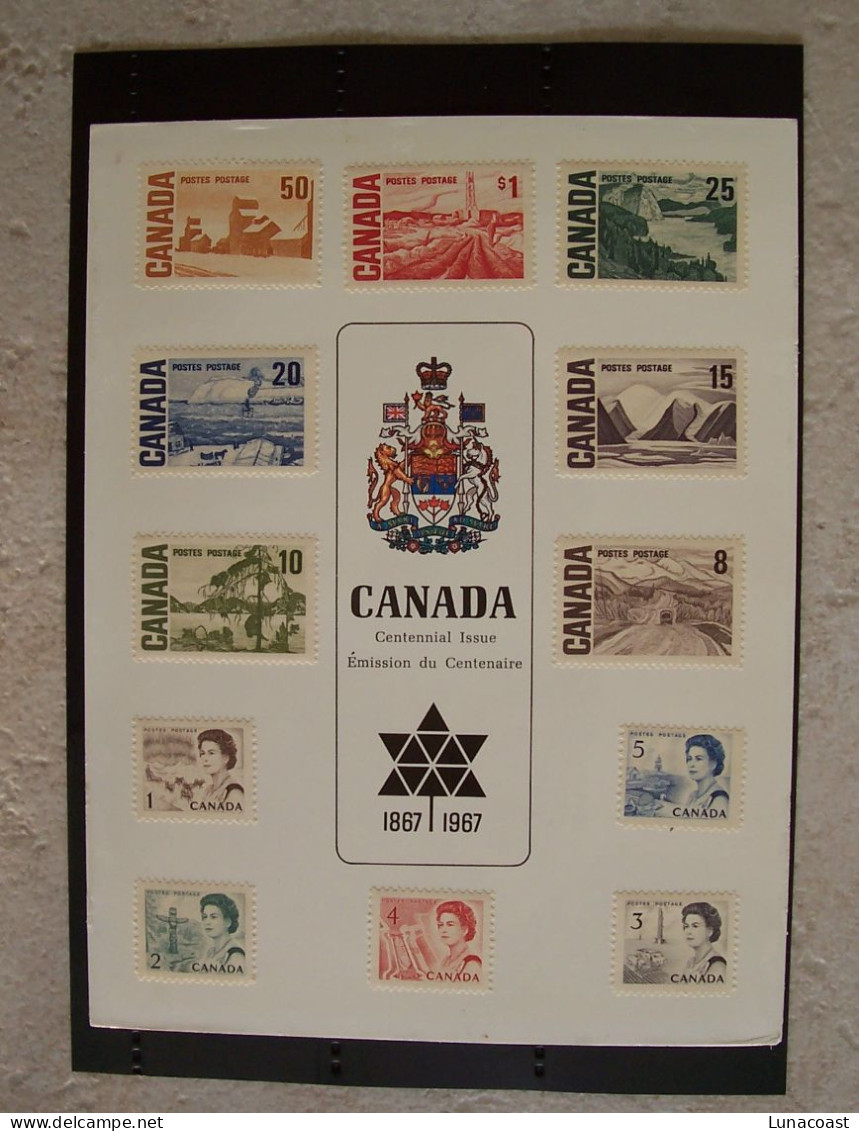 Canada 1967   MH  Sc. #454-465*  Centennial Issue - Gebruikt