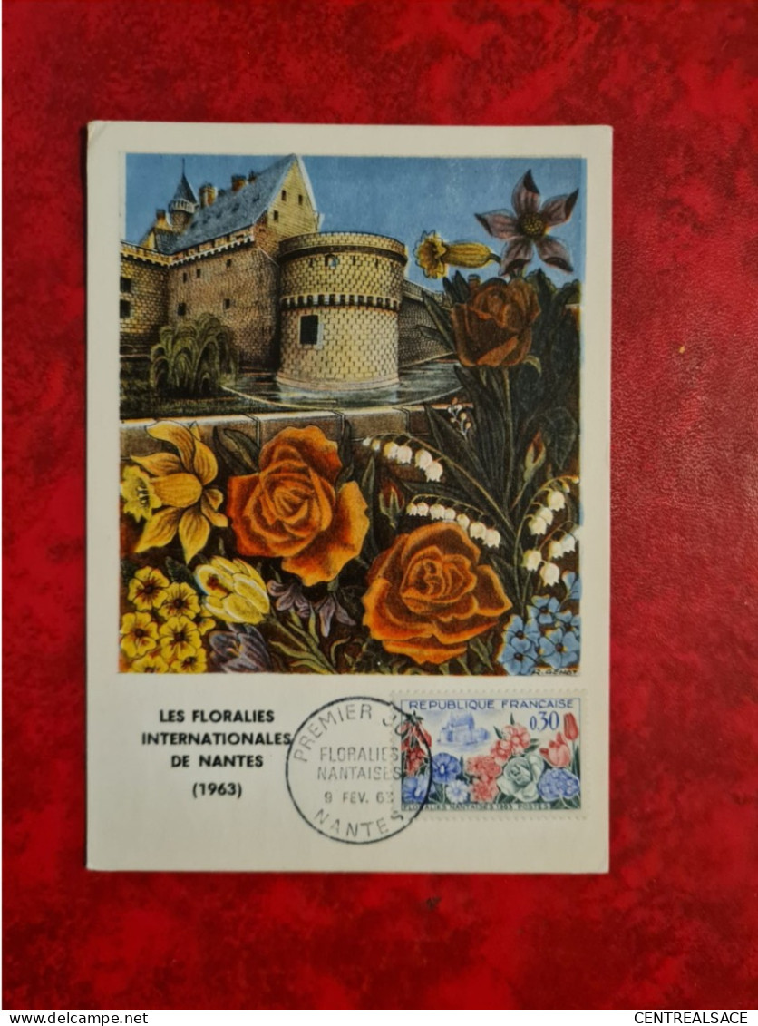 Carte Maxi 1964  FDC 1963 NANTES FLORALIES - Other & Unclassified