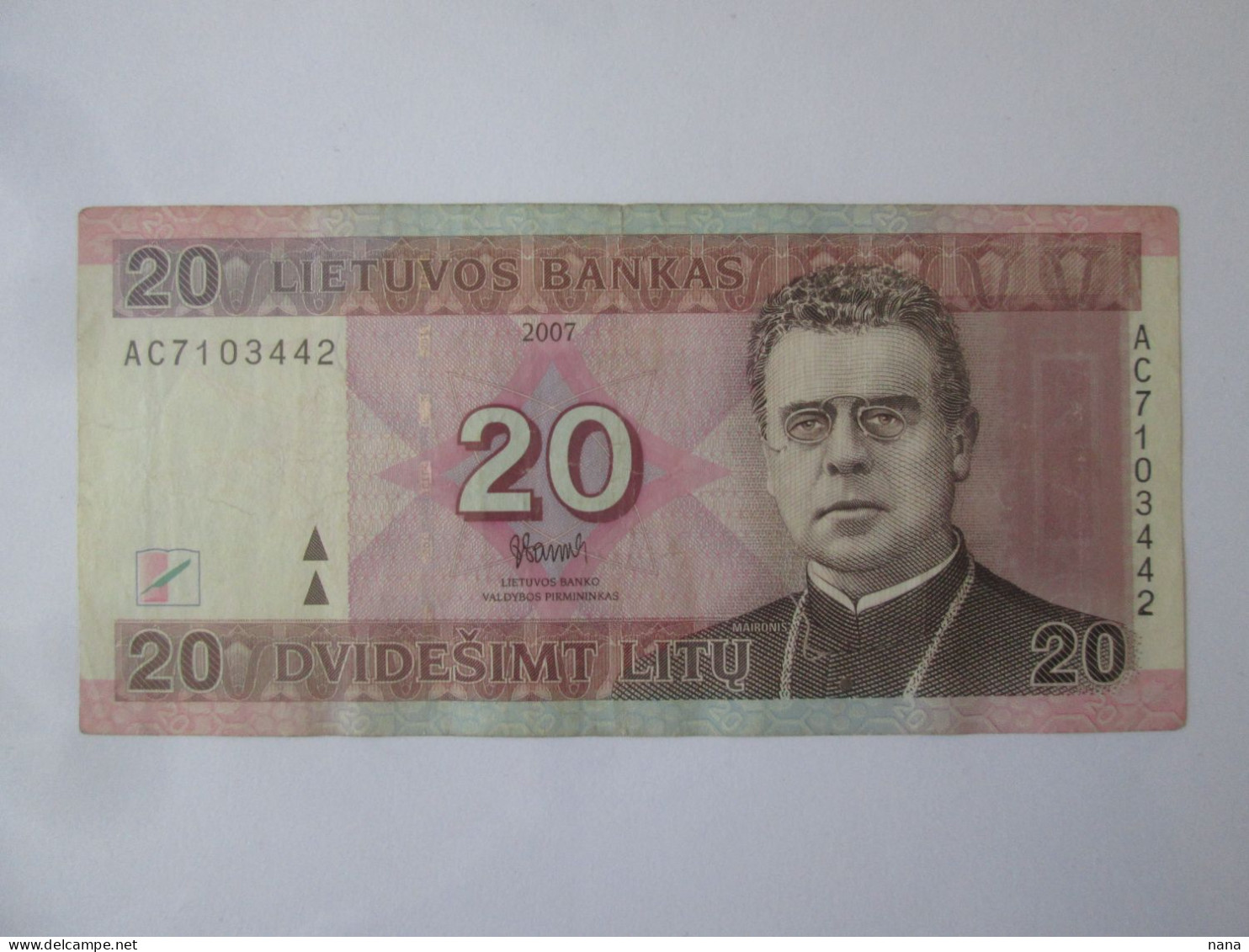 Lithuania 20 Litu 2007 Banknote See Pictures - Litouwen