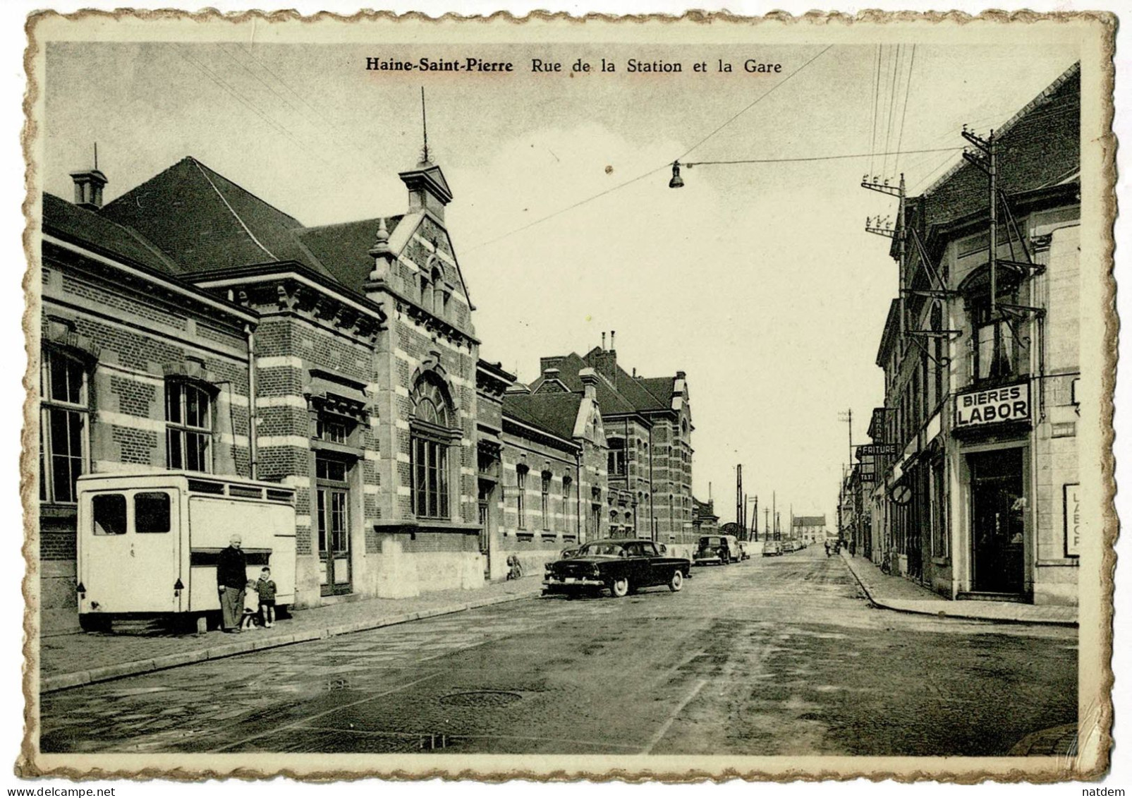 Haine-Saint-Pierre, Rue De La Station Et La Gare, PUB Bières LABOR - La Louvière