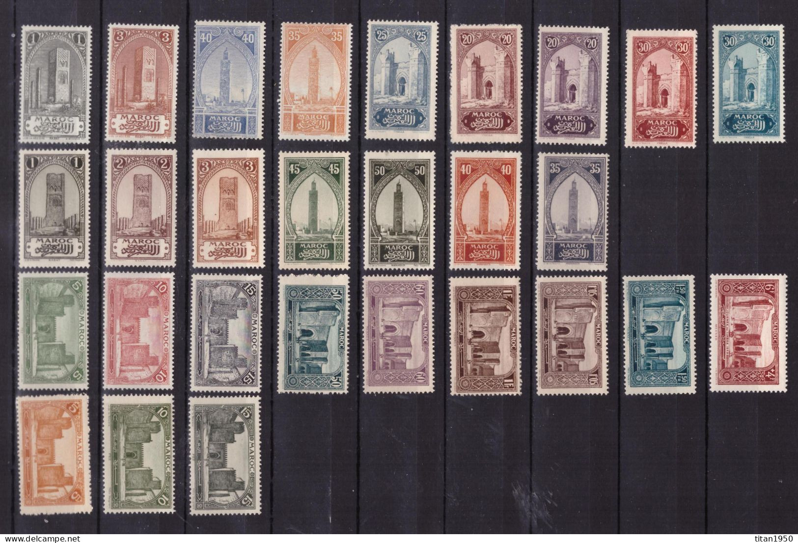 MAROC - Paysages & Monuments - 1920-1940 - Lot De 30 Tmbres Neufs ** - Cote  32 € - Unused Stamps