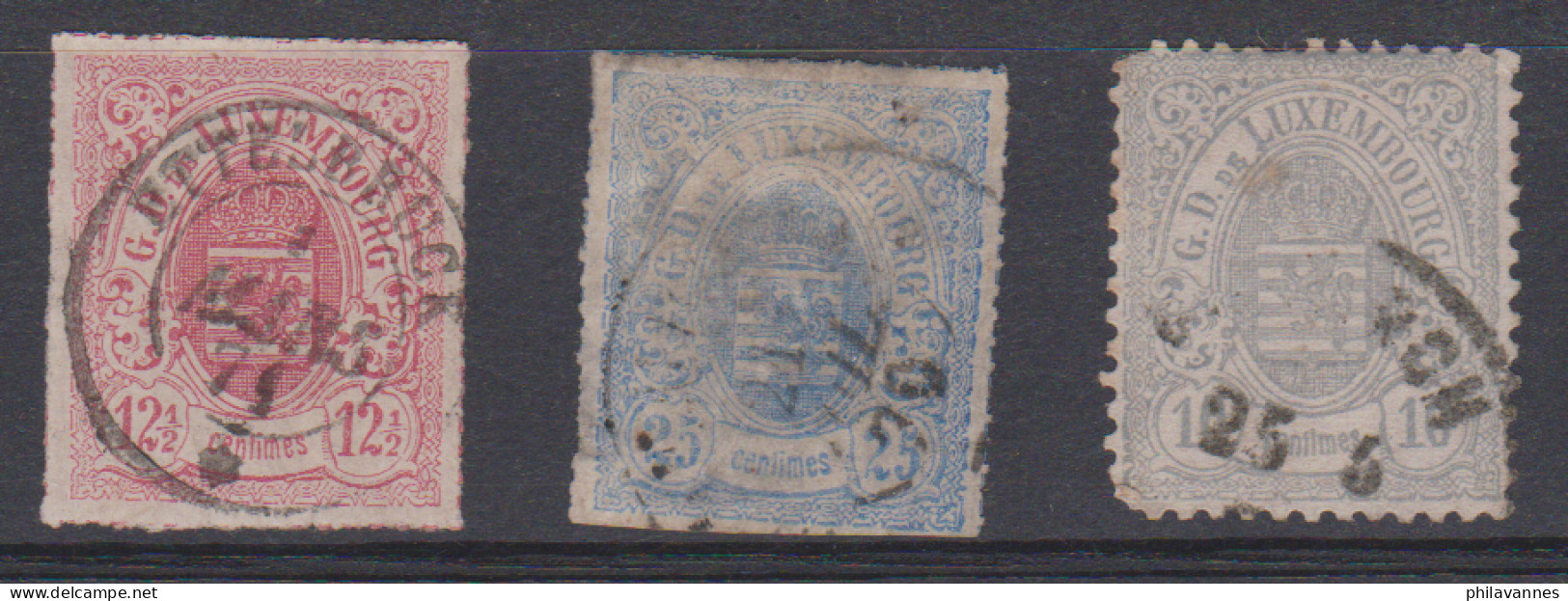 Luxembourg,n°18+20+30 ( Lux/ 1.1) - 1859-1880 Wappen & Heraldik