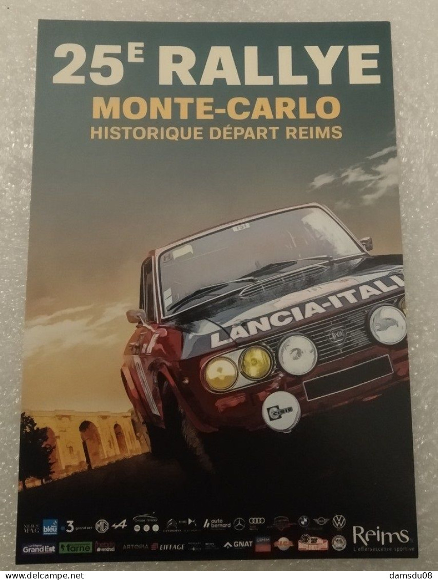 RALLYE MONTE CARLO Historique 2023 Départ Reims Lancia Fulvia - Rallyes