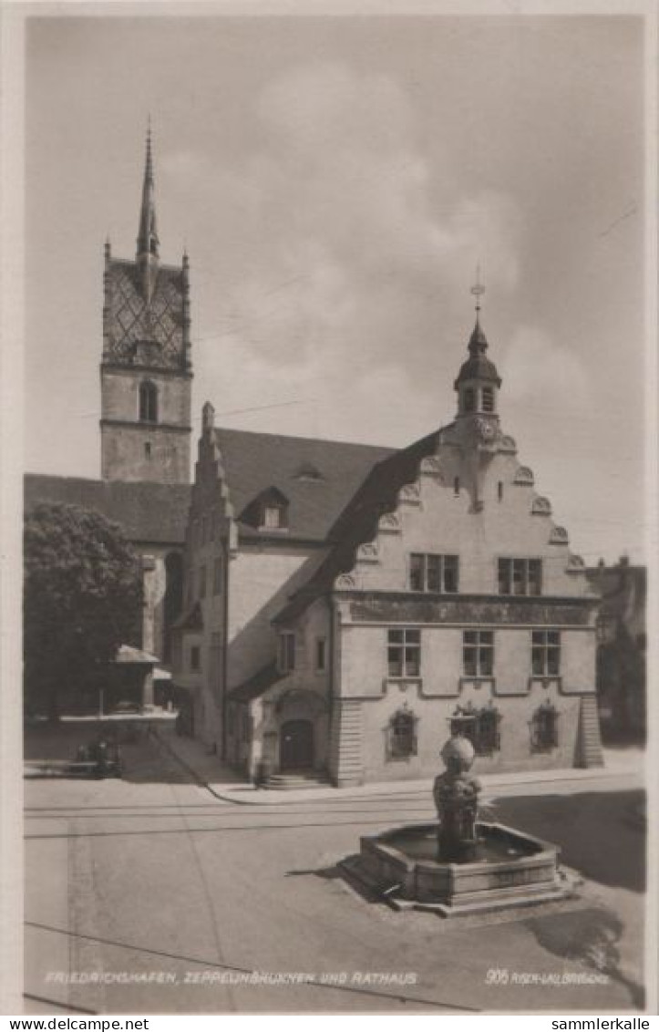 88041 - Friedrichshafen - Zepellinbrunnen Und Rathaus - 1996 - Friedrichshafen