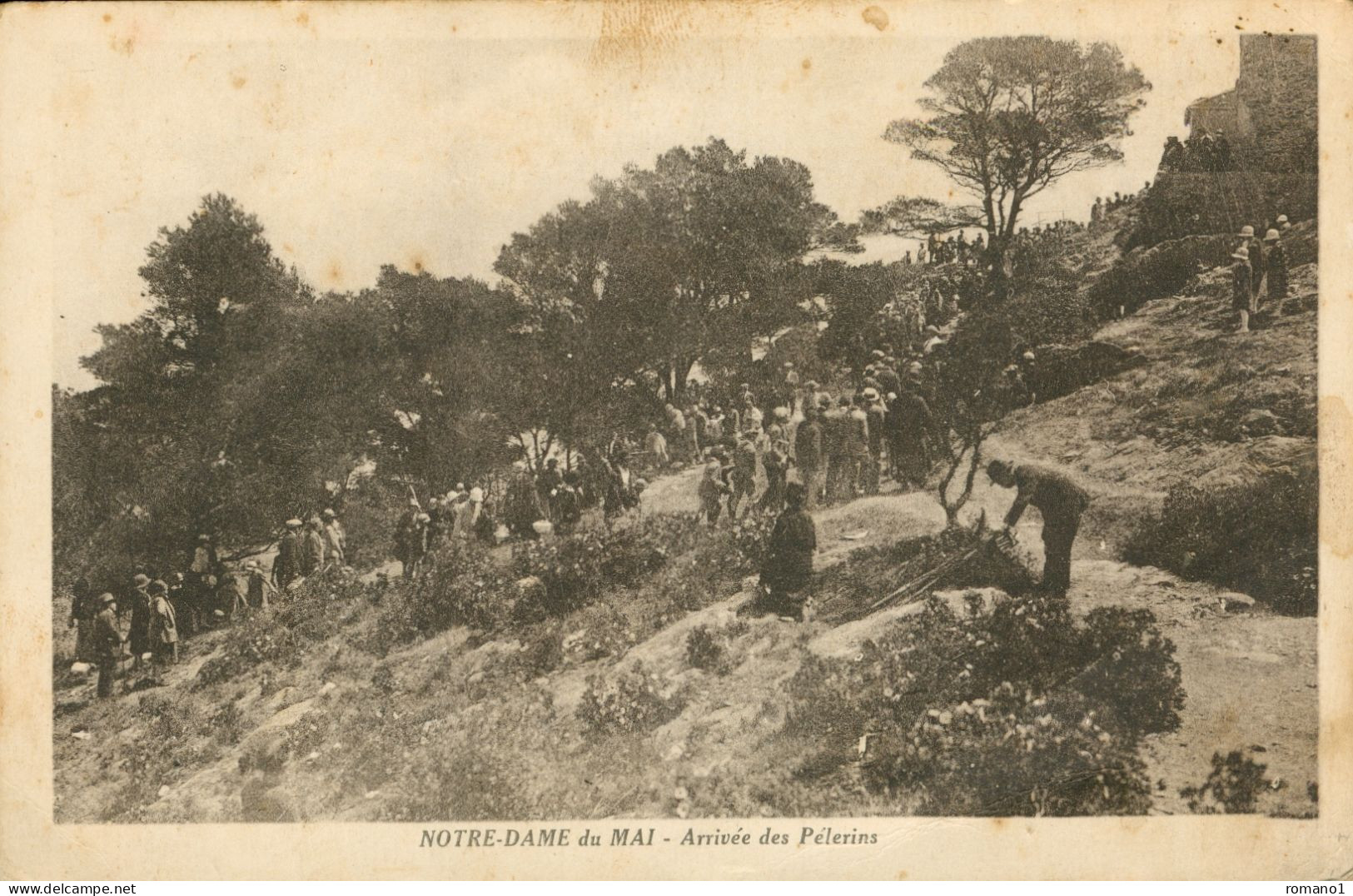 83)  SIX FOURS Les PLAGE  -  Notre Dame Du Mai - Arrivée Des Pèlerins - Six-Fours-les-Plages