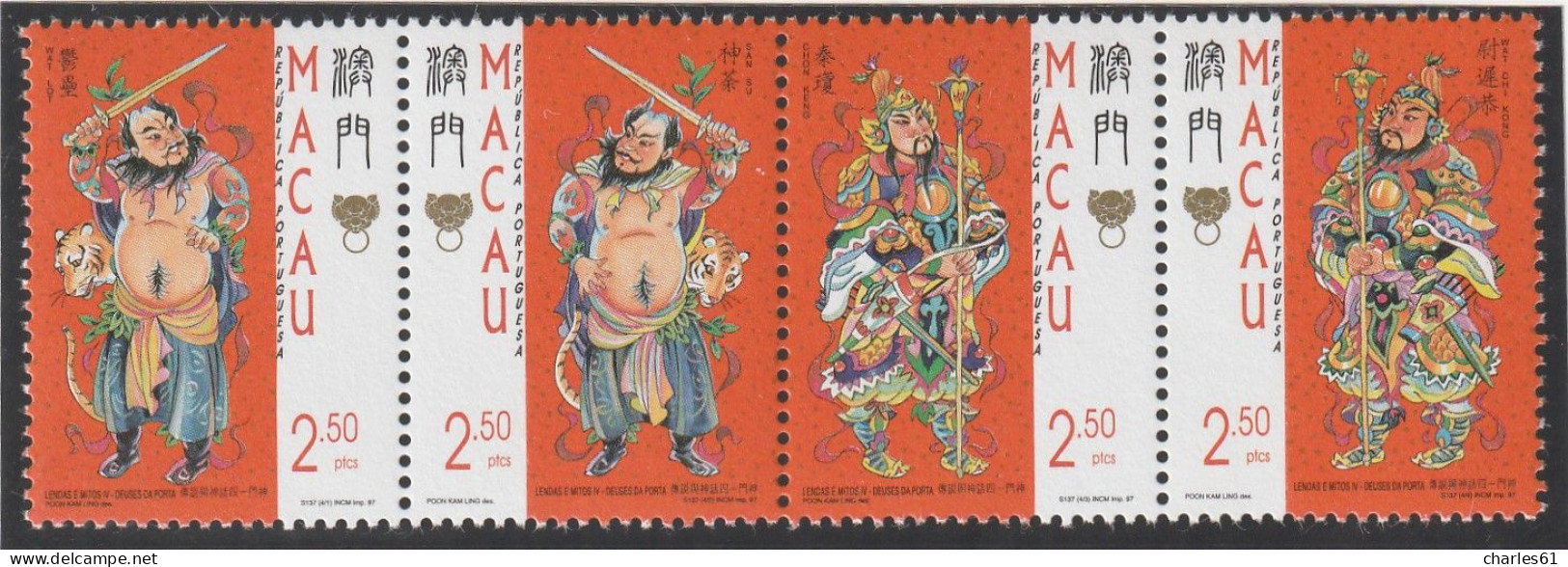 MACAO - N°865/8 ** (1997) Légendes - Unused Stamps