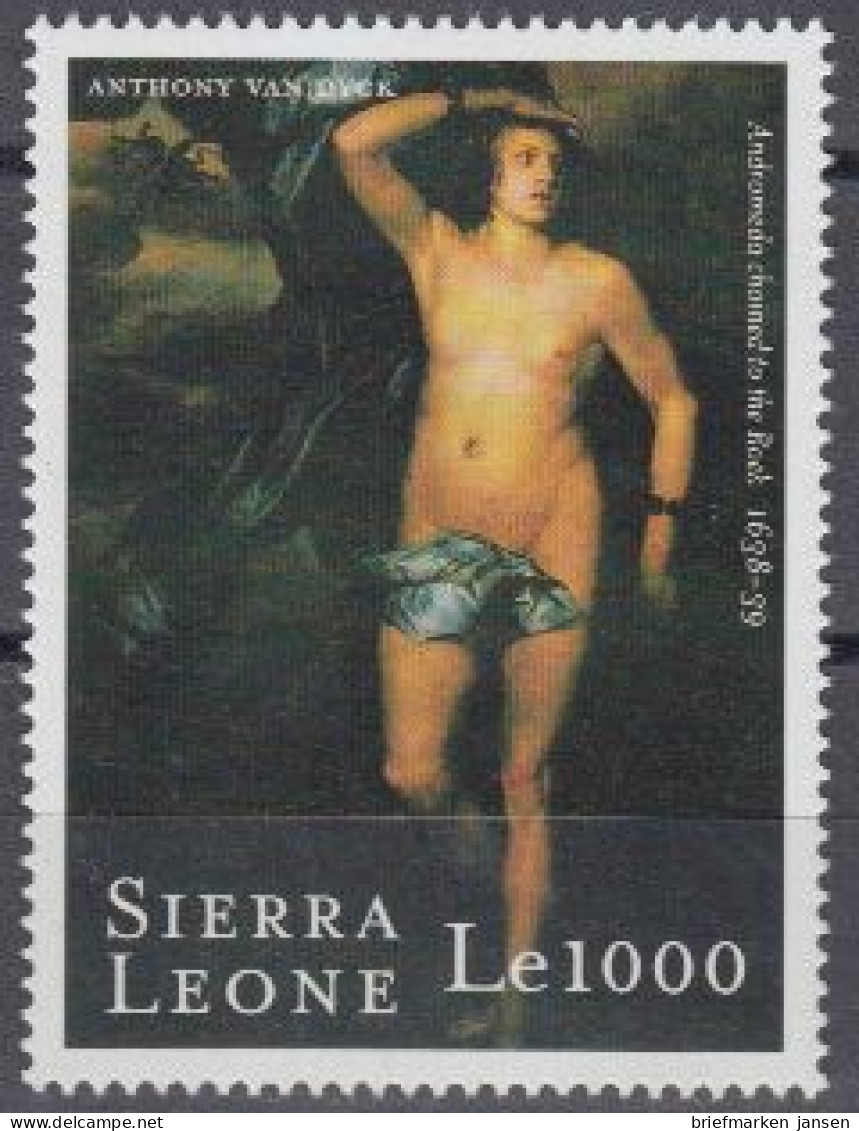 Sierra Leone Mi.Nr. 3463 400.Geb. Van Dyck, Gemälde Andromeda Am Felsen (1000) - Sierra Leone (1961-...)