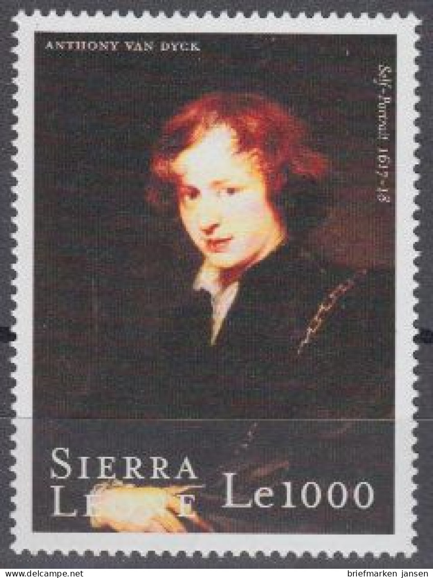 Sierra Leone Mi.Nr. 3460 400.Geb. Van Dyck, Selbstbildnis 1617/18 (1000) - Sierra Leone (1961-...)