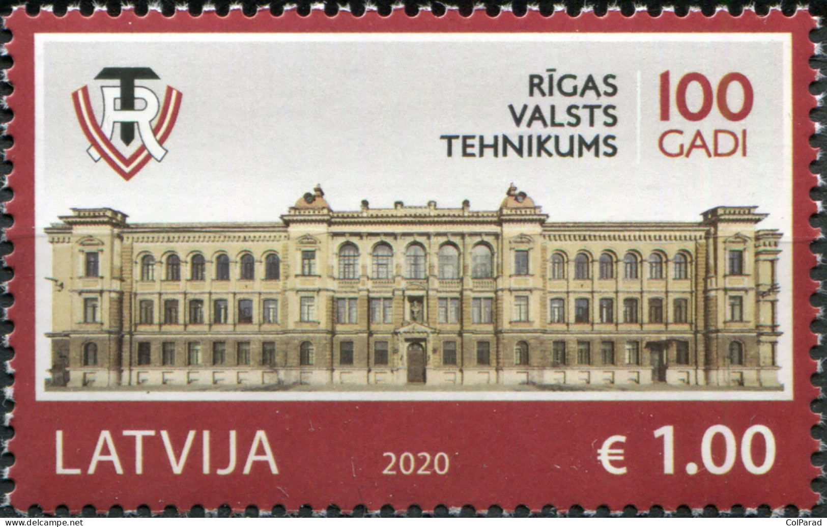 LATVIA - 2020 - STAMP MNH ** - 100th Anniversary Of Riga State Technical School - Lettonie