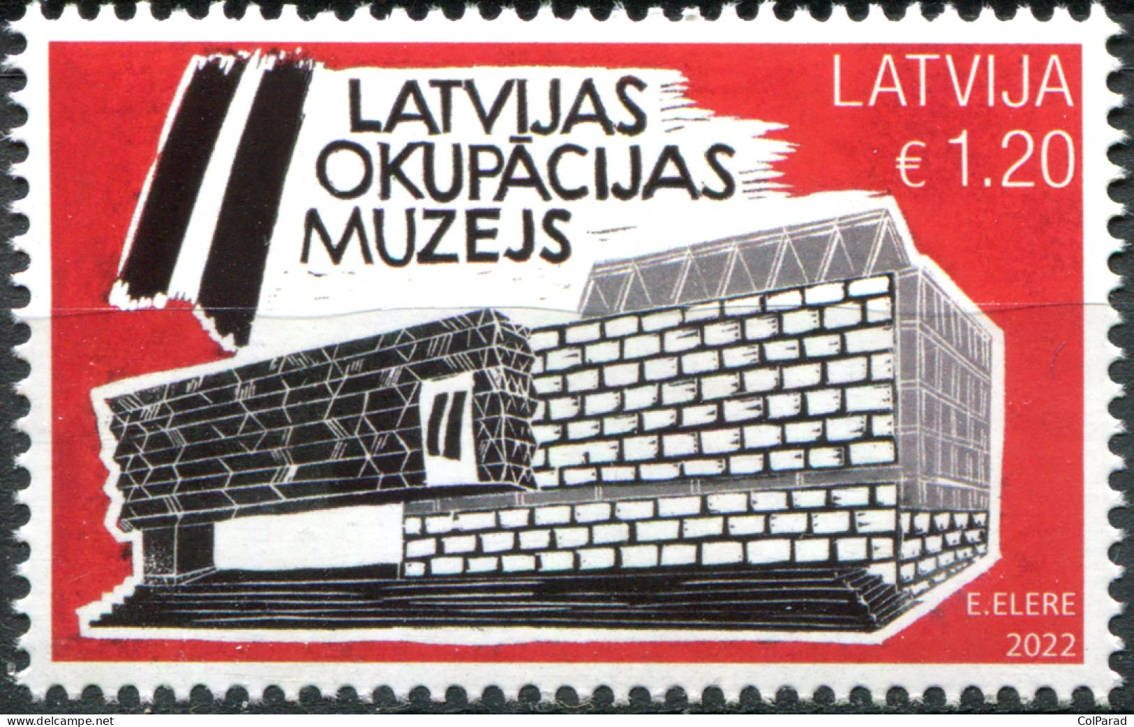 LATVIA - 2022 - STAMP MNH ** - Museum Of The Occupation Of Latvia - Lettonie