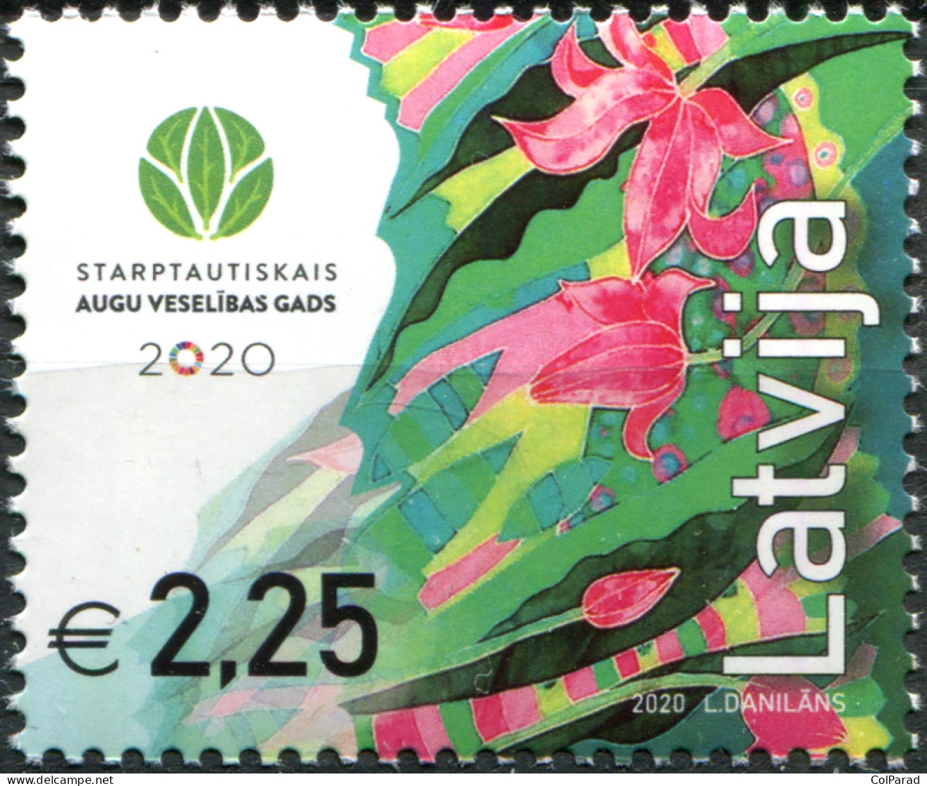 LATVIA - 2020 - STAMP MNH ** - International Year Of Plant Health - Lettonie