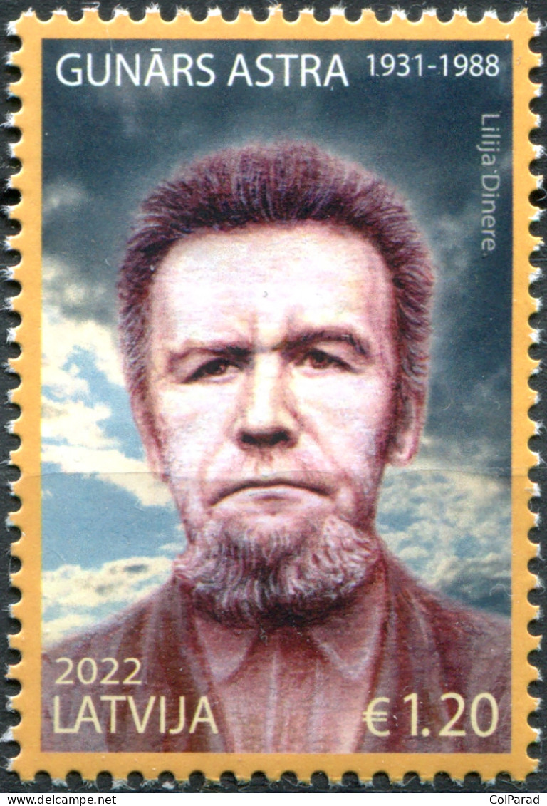 LATVIA - 2022 - STAMP MNH ** - Gunārs Astra, Human Rights Activist - Letland