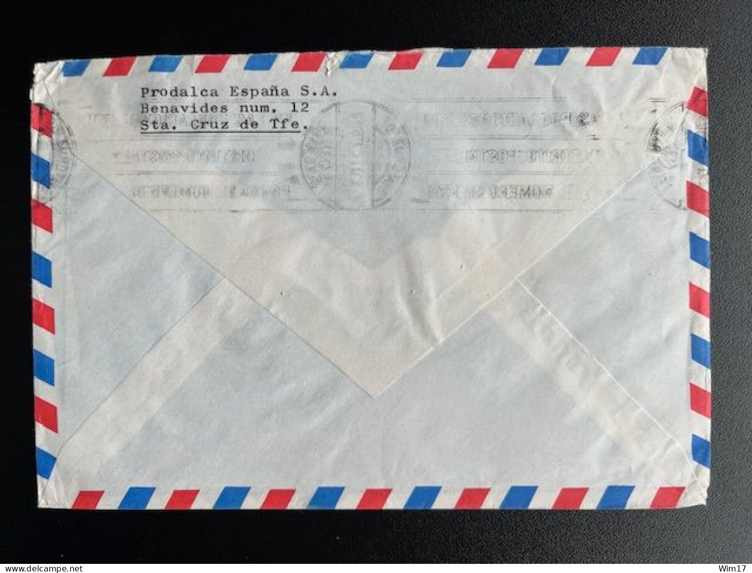 SPAIN ESPANA 1975 AIR MAIL LETTER SANTA CRUZ DE TENERIFE TO ESSEN 03-12-1975 SPANJE - Briefe U. Dokumente