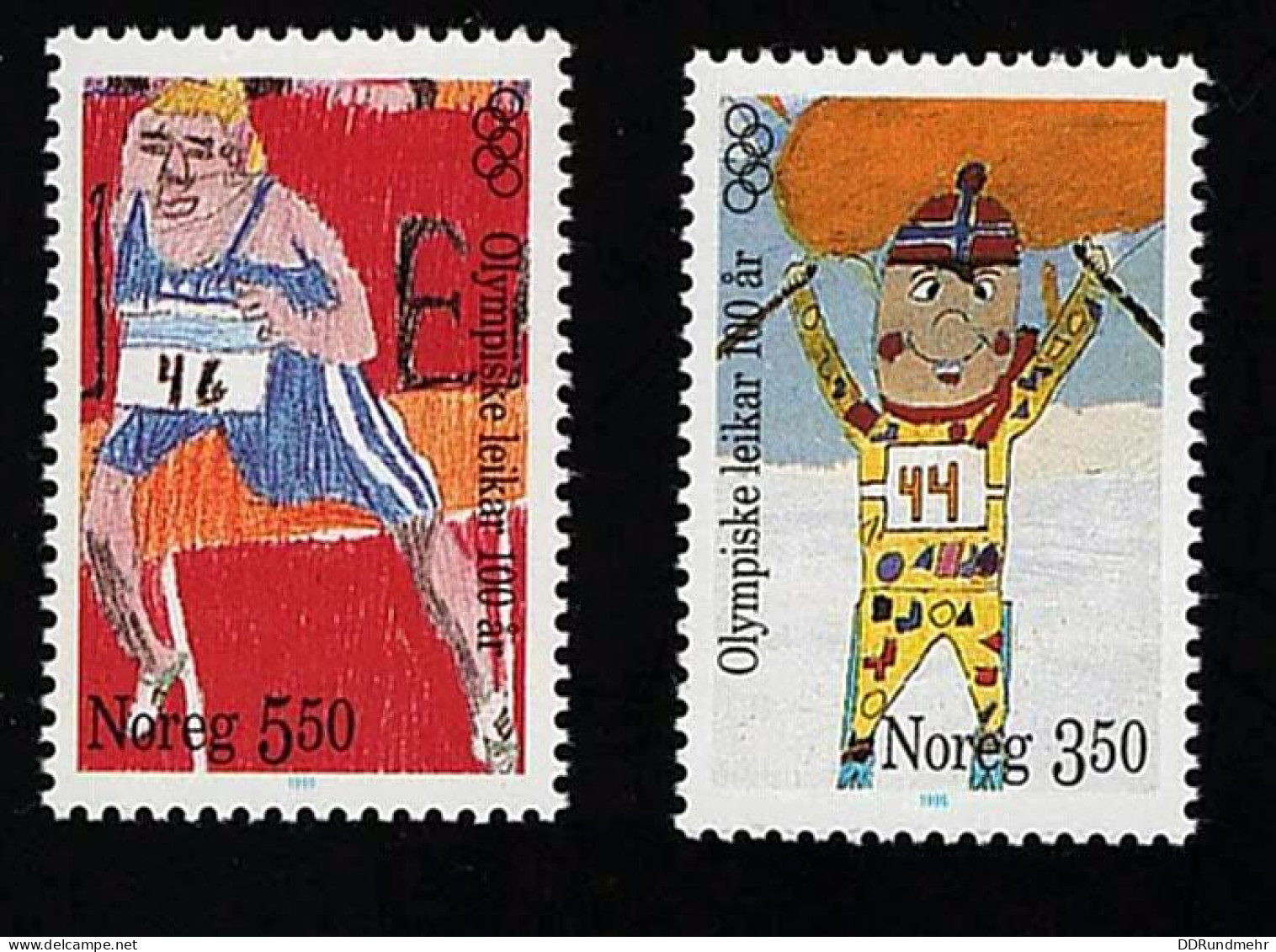 1996 Olympic  Michel NO 1206 - 1207 Stamp Number NO 1117 - 1118 Yvert Et Tellier NO 1166 - 1167 Xx MNH - Neufs