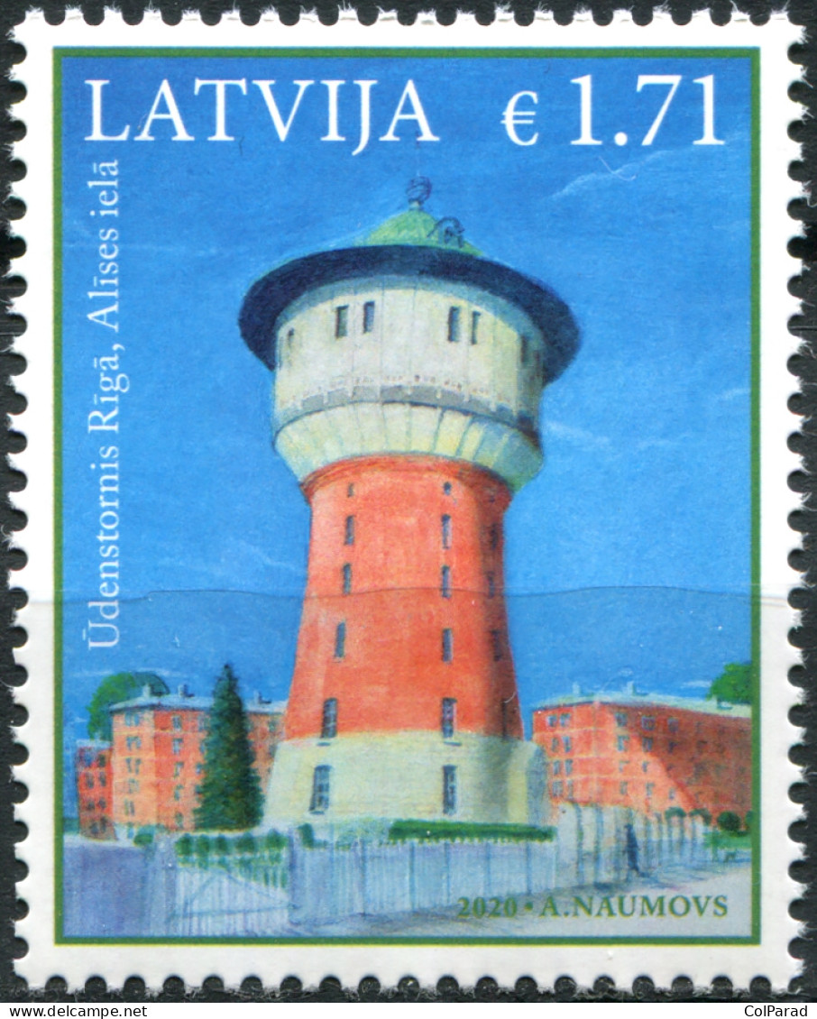 LATVIA - 2020 - STAMP MNH ** - Alice Water Tower, Riga - Latvia