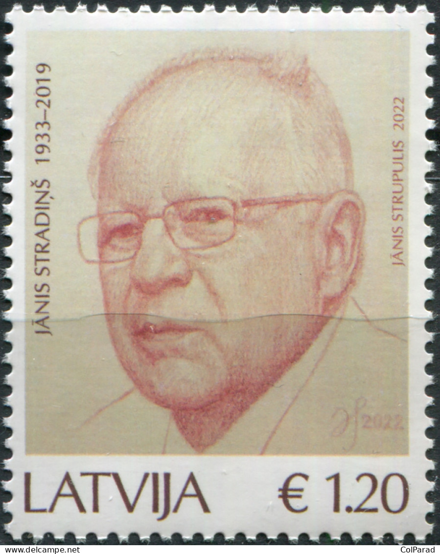 LATVIA - 2022 - STAMP MNH ** - Janis Stradiņš, Chemist And Historian - Letland