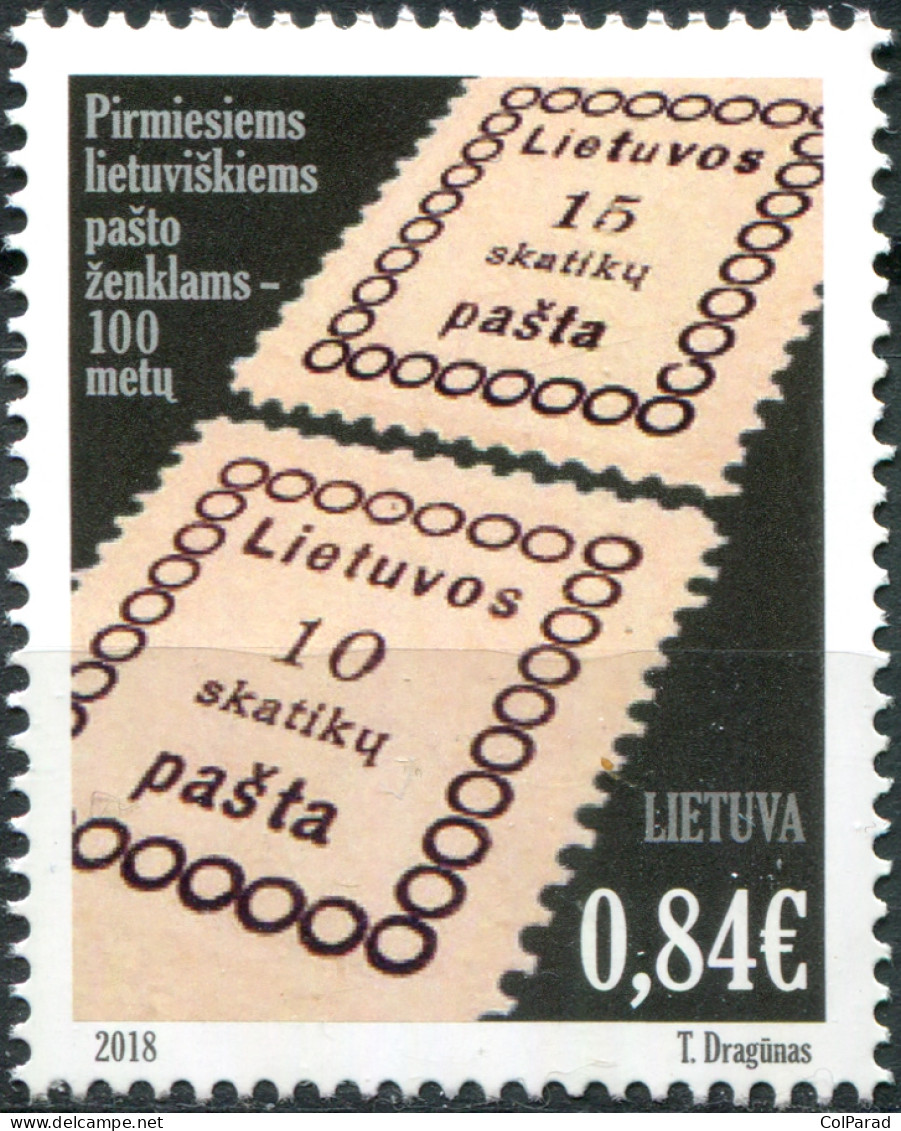 LITHUANIA - 2018 - MNH ** - 100 Years Of The First Lithuanian Postage Stamp - Lithuania