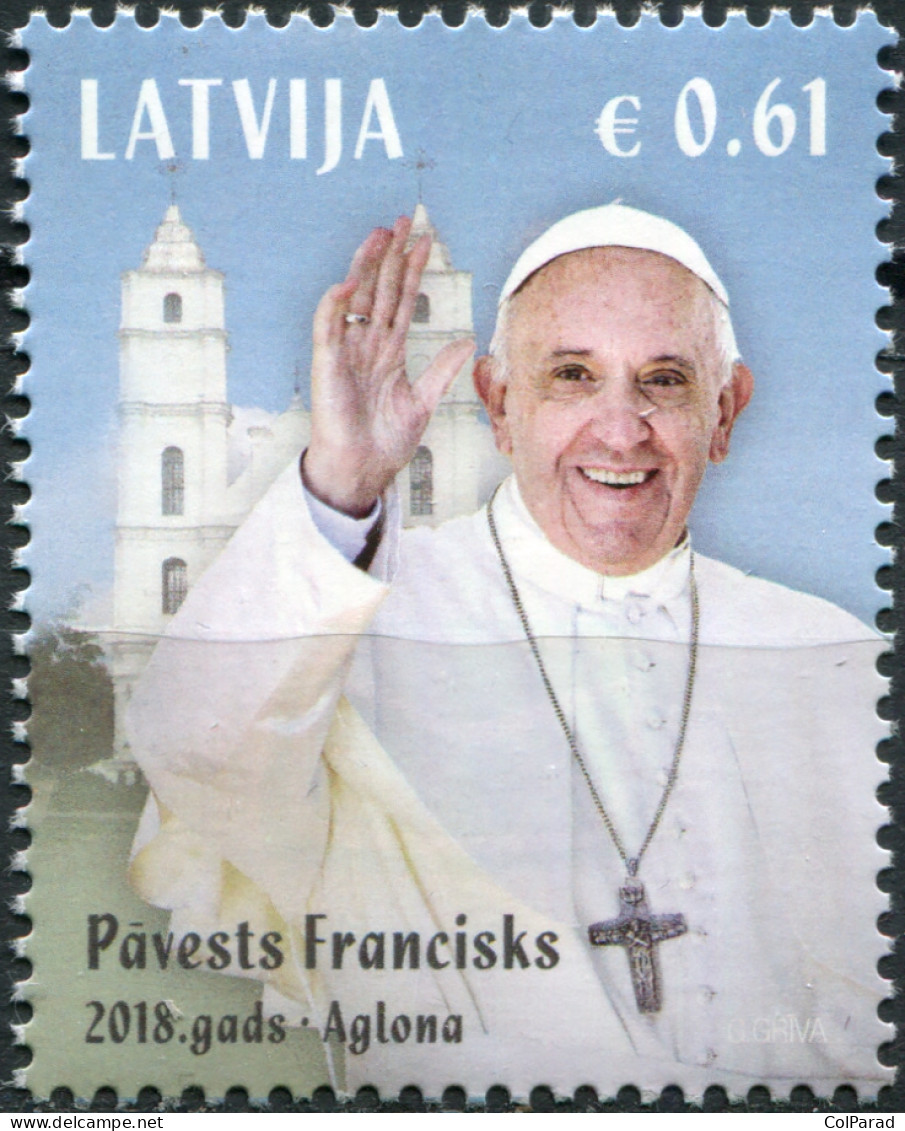 LATVIA - 2018 - STAMP MNH ** - Visit Of Pope Francis To Latvia - Letonia