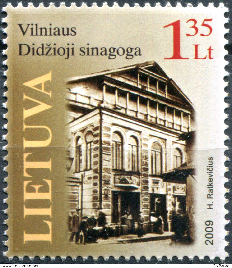 LITHUANIA - 2009 - STAMP MNH ** - The Great Synagogue Of Vilnius - Lithuania