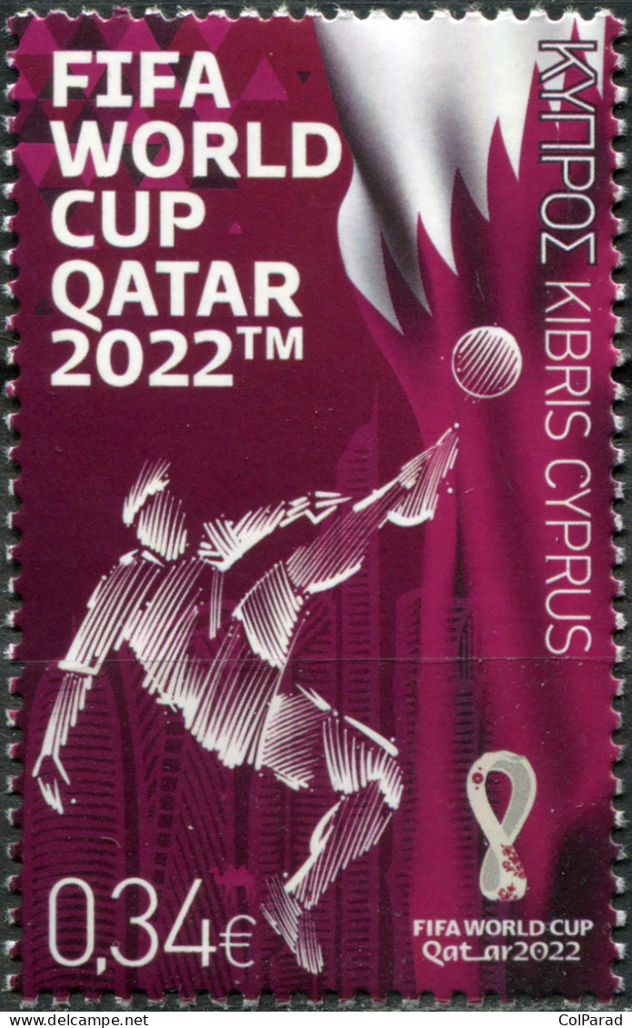 CYPRUS - 2022 - STAMP MNH ** - FIFA Football World Cup - Qatar - Nuovi