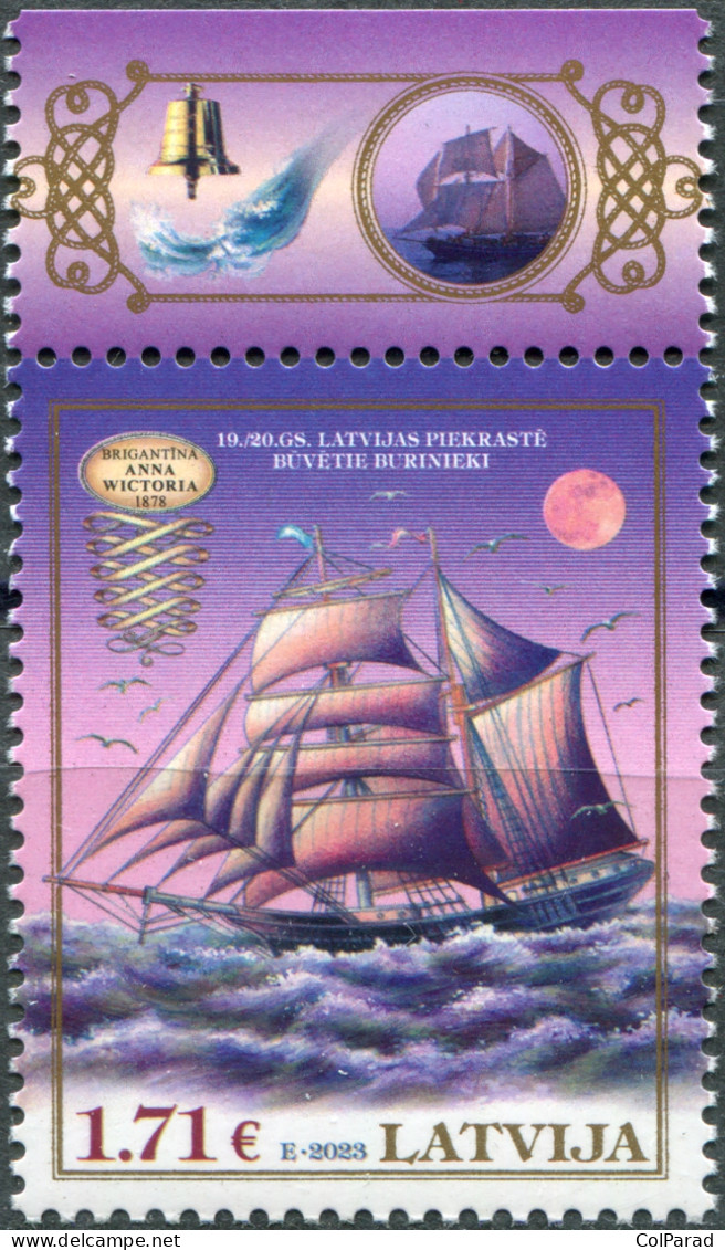 LATVIA - 2023 - STAMP MNH ** - Brigantine Anna Victoria, 1878 - Letonia